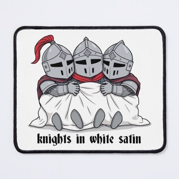 Item preview, Funny Knights in White Satin Cartoon designed and sold by BeautifulVibe.
