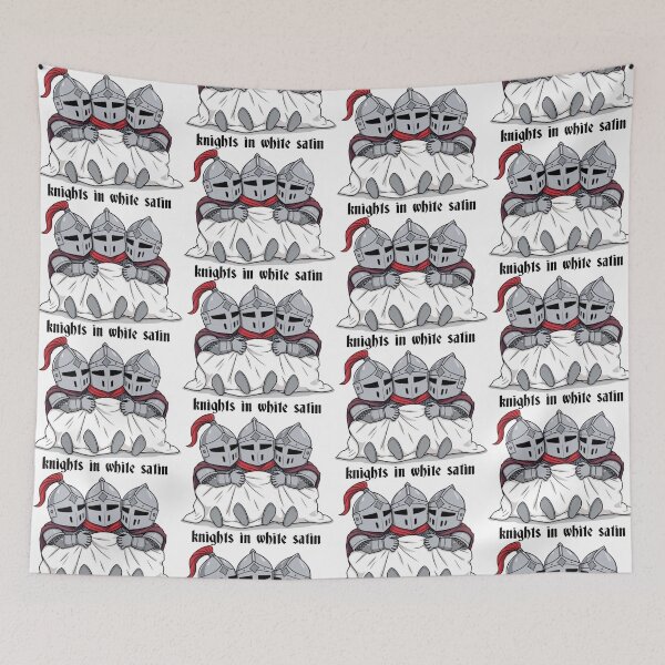 Item preview, Funny Knights in White Satin Cartoon designed and sold by BeautifulVibe.