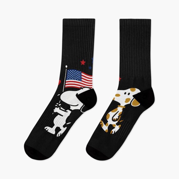 Item preview, Snoopy Peanuts Patriotic American Flag March designed and sold by LysiTHWIP.