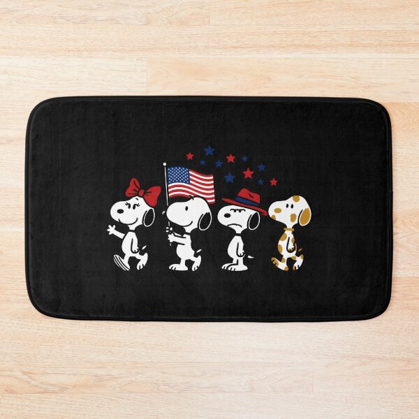 Item preview, Snoopy Peanuts Patriotic American Flag March designed and sold by LysiTHWIP.