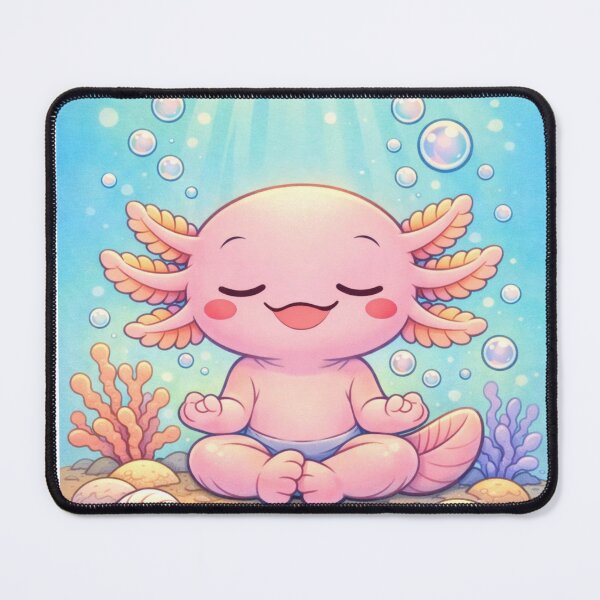Item preview, Axolotl Zen Moment - Underwater Meditation designed and sold by ImagineNature.