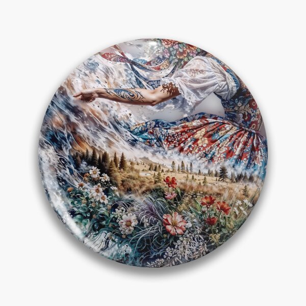 Item preview, Poland folk dancer double exposure nature floral landscape folklore digital artwork / domin dejco.art designed and sold by dejco.art.