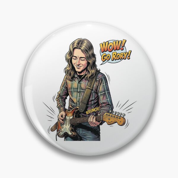 Item preview, Rory Gallagher Retro Comic Pop Art Rock Sticker designed and sold by topprinting.