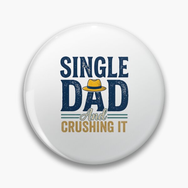Item preview, Single Dad Crushing design- Funny Vintage Father’s Day Gift designed and sold by SideKickCreates.
