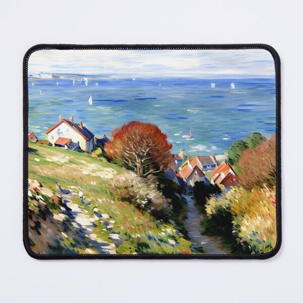 Item preview, Pourville on the Normandy Coast: Impression of Sunlit Cliffs designed and sold by artdesignsnow.