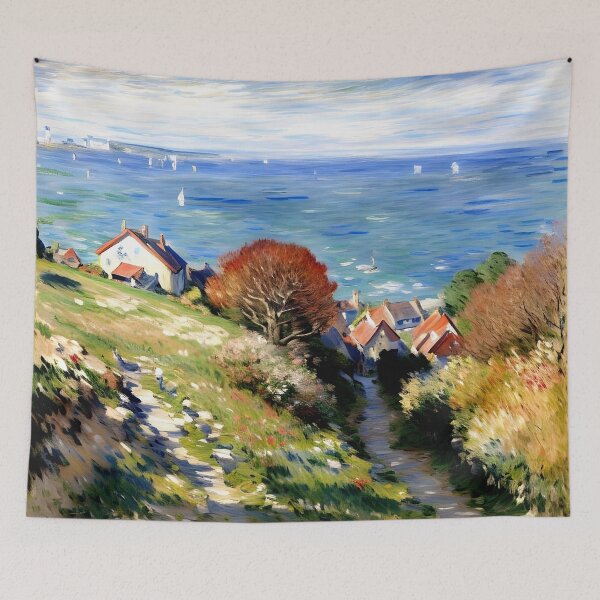 Item preview, Pourville on the Normandy Coast: Impression of Sunlit Cliffs designed and sold by artdesignsnow.