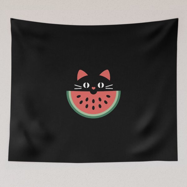 Item preview, watermelon and cat designed and sold by jkrphoto.
