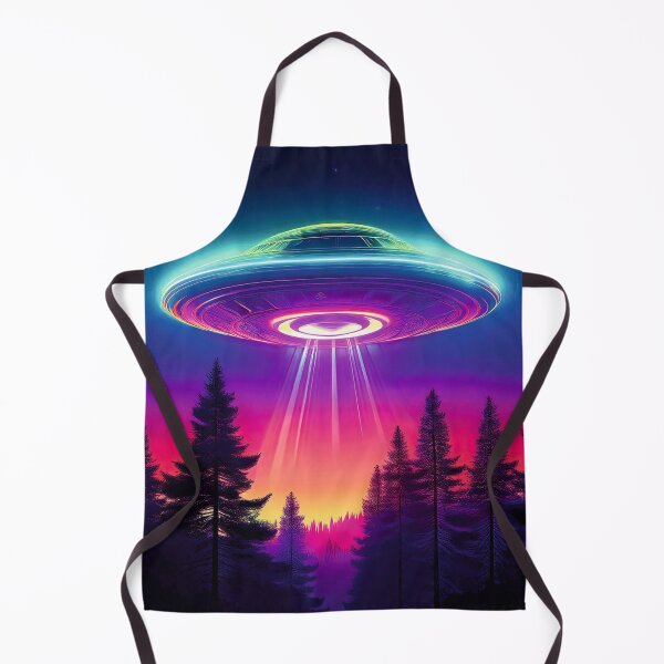 Item preview, A UFO flies over the forest at night designed and sold by PawelZmich.