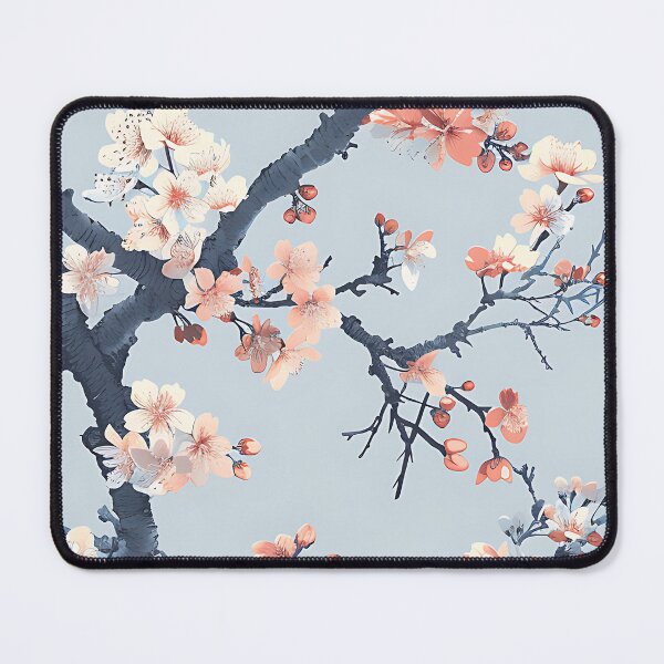 Item preview, Sora Sakura - Serene Blue Japanese Blossom Pattern designed and sold by KaitoJapanDesign.