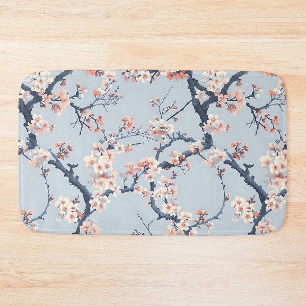 Item preview, Sora Sakura - Serene Blue Japanese Blossom Pattern designed and sold by KaitoJapanDesign.