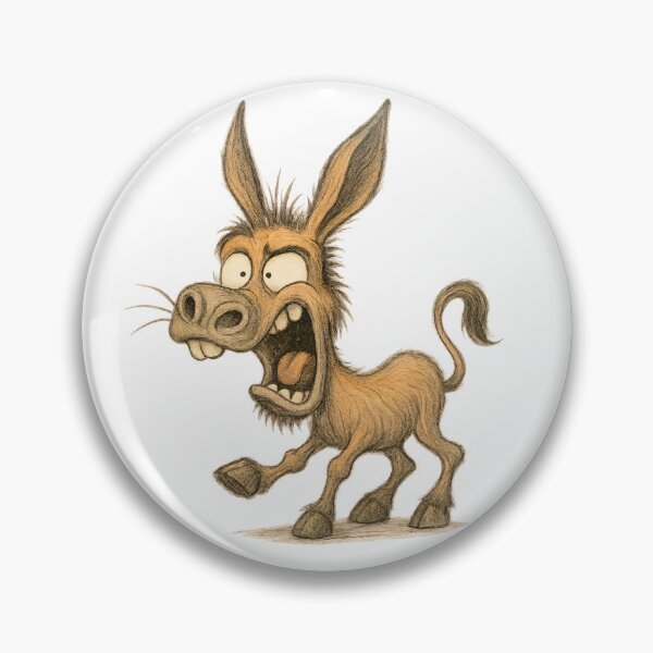 Item preview, Expressive Donkey – Funny Shocked Donkey Art designed and sold by Yomere.