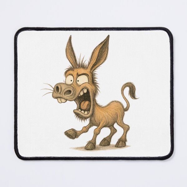 Item preview, Expressive Donkey – Funny Shocked Donkey Art designed and sold by Yomere.