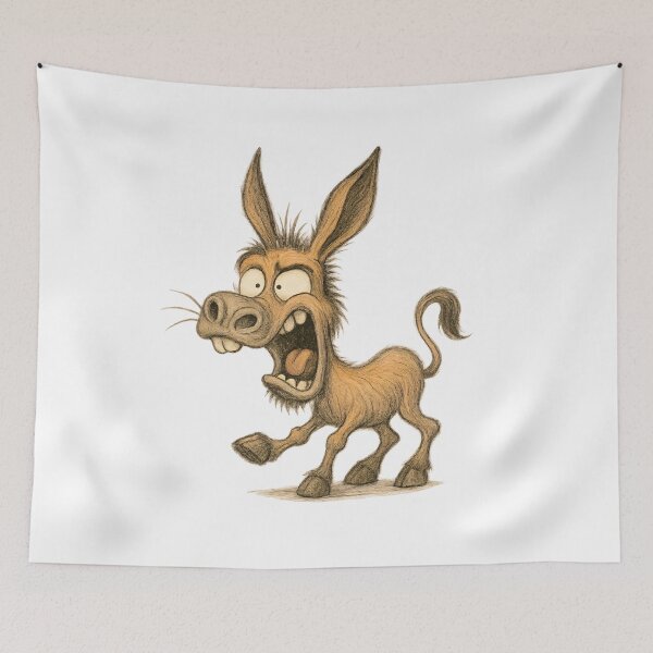 Item preview, Expressive Donkey – Funny Shocked Donkey Art designed and sold by Yomere.