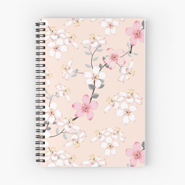 Item preview, Shiroi to Pinku Sakura - Pastel Blossom Pattern designed and sold by KaitoJapanDesign.