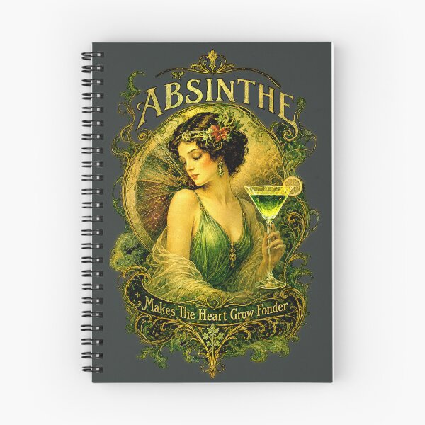 Item preview, Absinthe Makes the Heart Grow Fonder | Art Nouveau Belle Époque Vintage Poster designed and sold by Sanctum Icons.