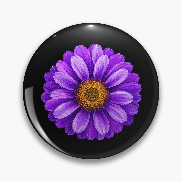 Item preview, Purple Aster Acrylic Painting | Vibrant Botanical Flower Art designed and sold by ColorSplash123.