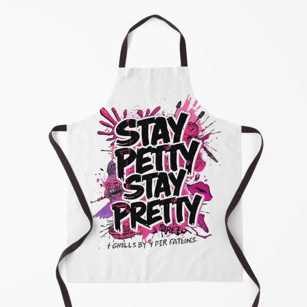 Item preview, Stay Petty Stay Pretty Neon Pink Grunge Graffiti Sarcastic Quote designed and sold by ConfuseLab Alt.