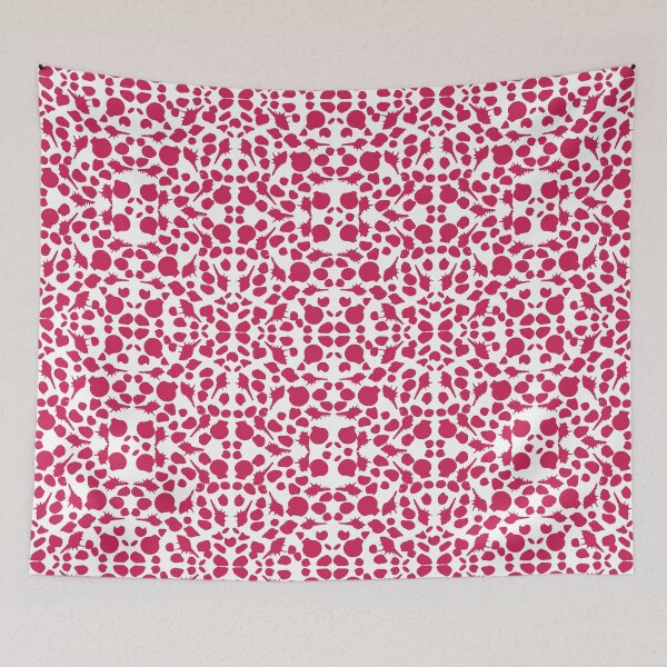 Item preview, Raspberry red seashell pattern designed and sold by mariya-ivanova.
