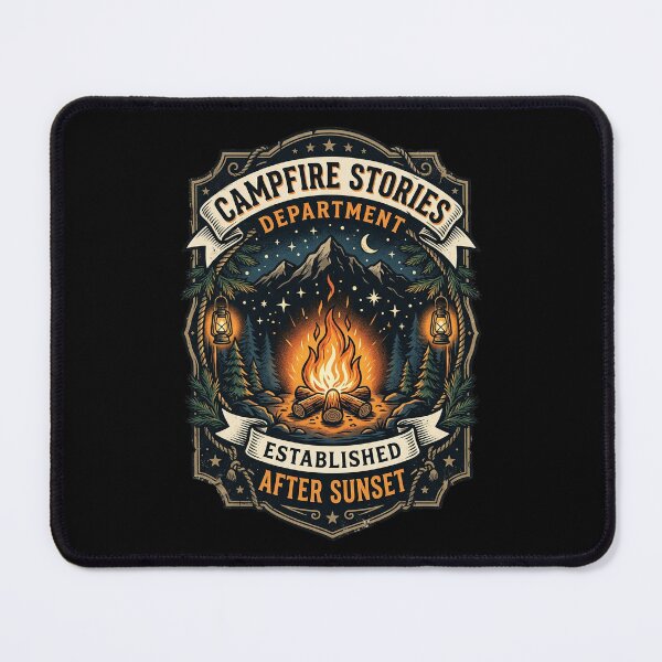 Item preview, Campfire Stories Department - Vintage Camping Design designed and sold by PGRprint.