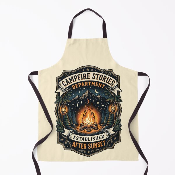 Item preview, Campfire Stories Department - Vintage Camping Design designed and sold by PGRprint.