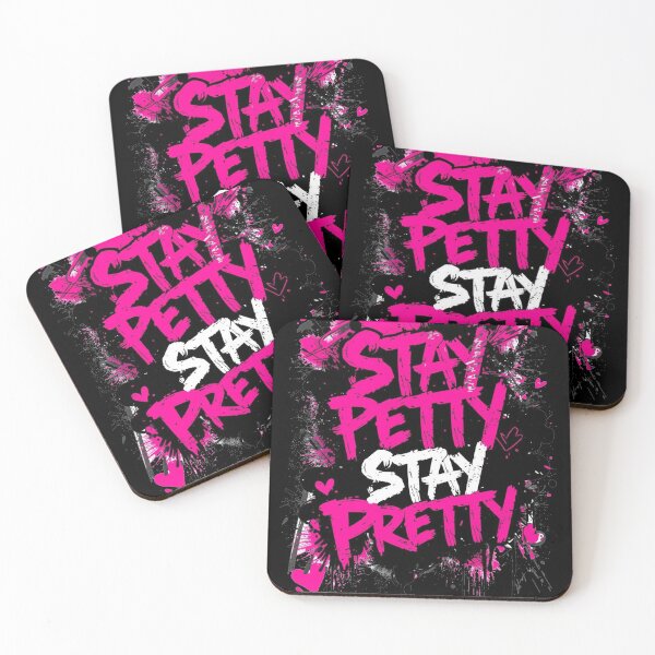 Item preview, Stay Petty Stay Pretty Neon Pink Grunge Graffiti designed and sold by ConfuseLab Alt.