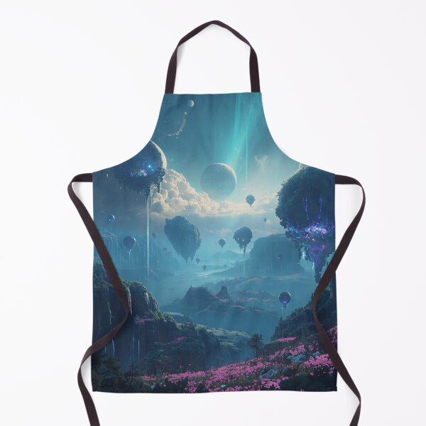 Item preview, Floating Infinity Islands Bioluminescent Alien Fantasy Landscape designed and sold by Luminous Wilds.