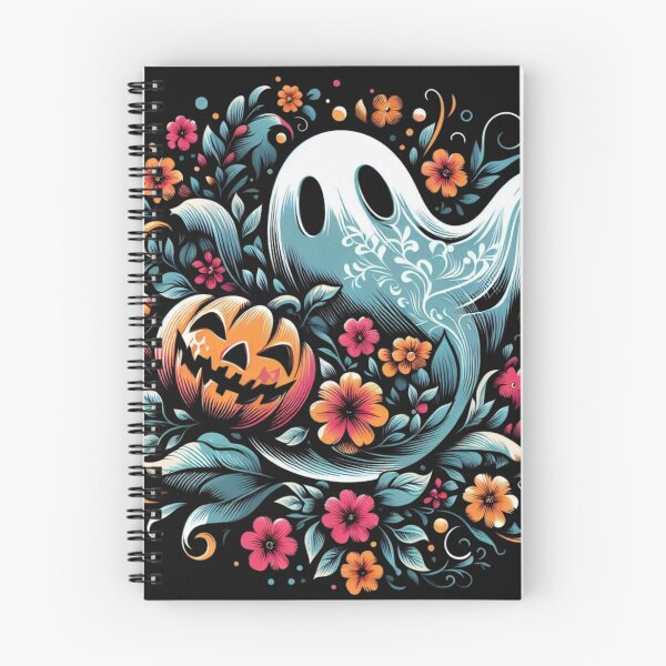 Item preview, Floral Ghost and Pumpkin Halloween designed and sold by BriSher.