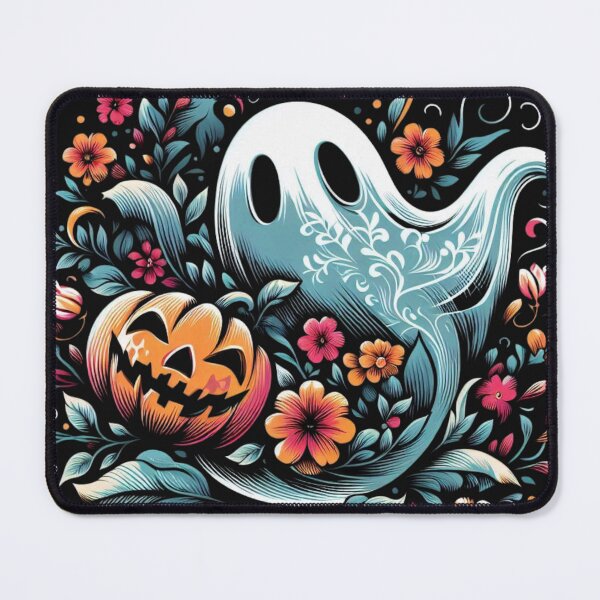 Item preview, Floral Ghost and Pumpkin Halloween designed and sold by BriSher.