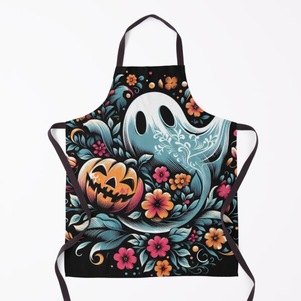 Item preview, Floral Ghost and Pumpkin Halloween designed and sold by BriSher.