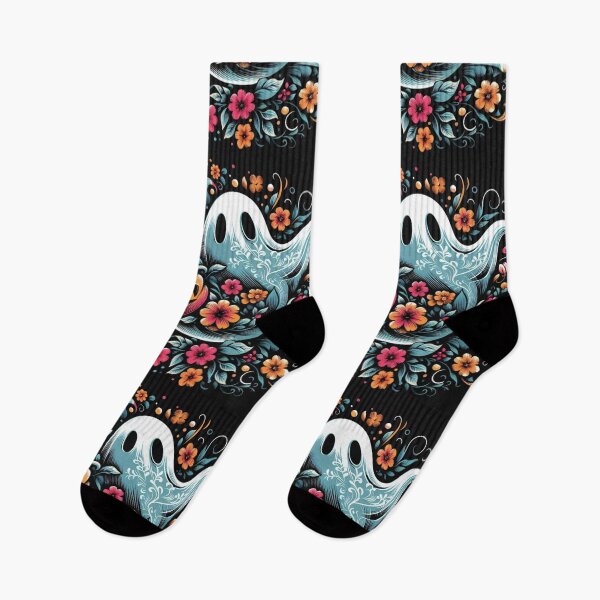 Item preview, Floral Ghost and Pumpkin Halloween designed and sold by BriSher.