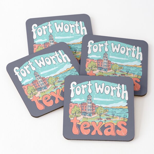 Item preview, Fort Worth Texas Cute Skyline Pastel City designed and sold by HowToCanadian.