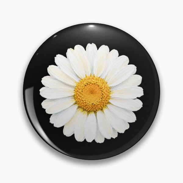 Item preview, White Daisy Acrylic Painting | Elegant Botanical Flower Art designed and sold by ColorSplash123.