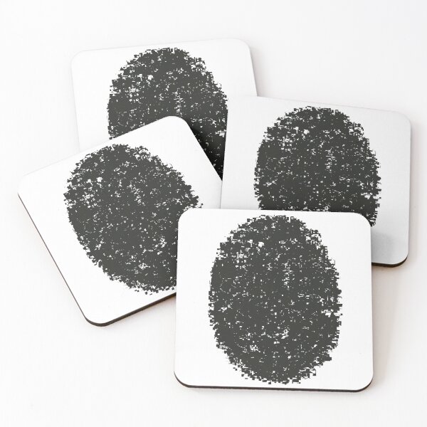 Item preview, Grainy Abstract Black Textured Shapes designed and sold by Ailiida.