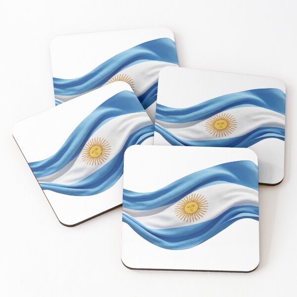 Item preview, Argentina national flag floating elegantly designed and sold by Olivra.