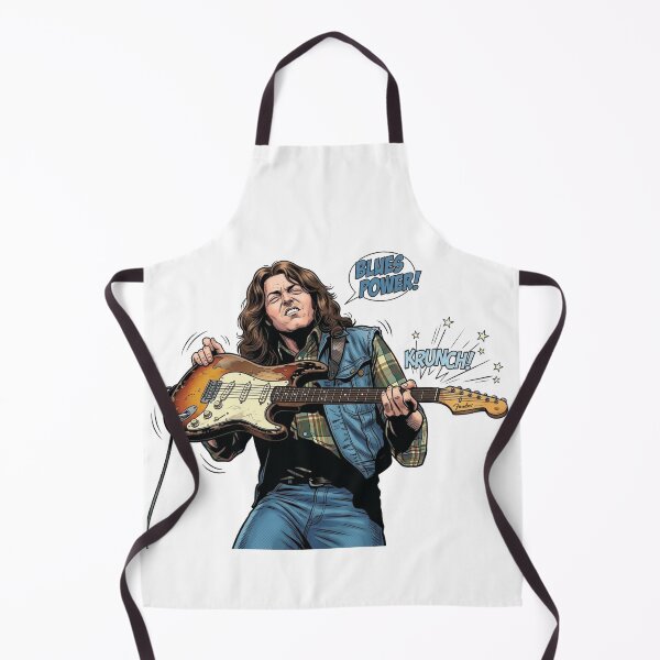 Item preview, Rory Gallagher Blues Power Retro Comic Rock Sticker designed and sold by topprinting.