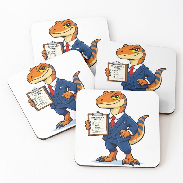 Item preview,  Funny Dinosaur Performance Review Gift — Velociraptor Exceeds Expectations Coworke designed and sold by Print Loft.