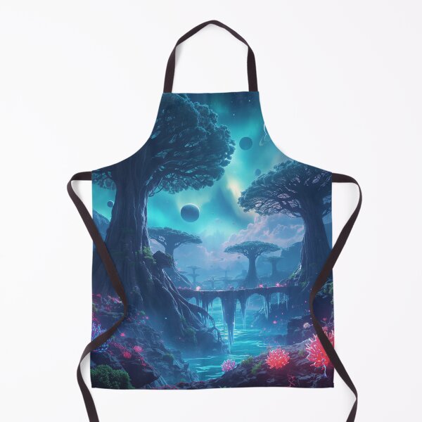 Item preview, Aurora World Tree Ocean Fantasy Alien Landscape designed and sold by Luminous Wilds.
