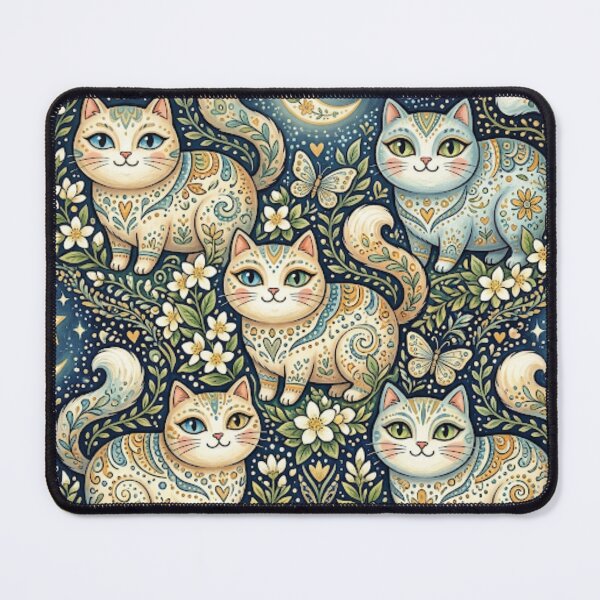 Item preview, Celestial Floral Cat Garden designed and sold by Iampoji.