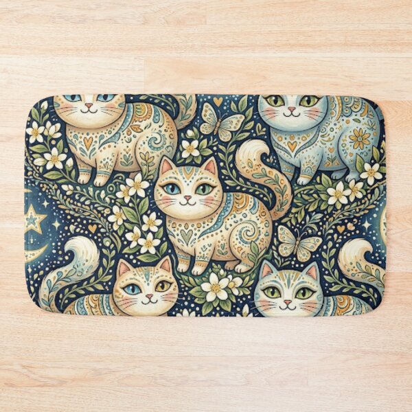 Item preview, Celestial Floral Cat Garden designed and sold by Iampoji.