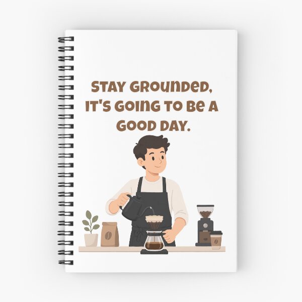 Item preview, Stay Grounded, It's Going To Be A Good Day - Inspirational Coffee Pun  designed and sold by Latitude 1°N.