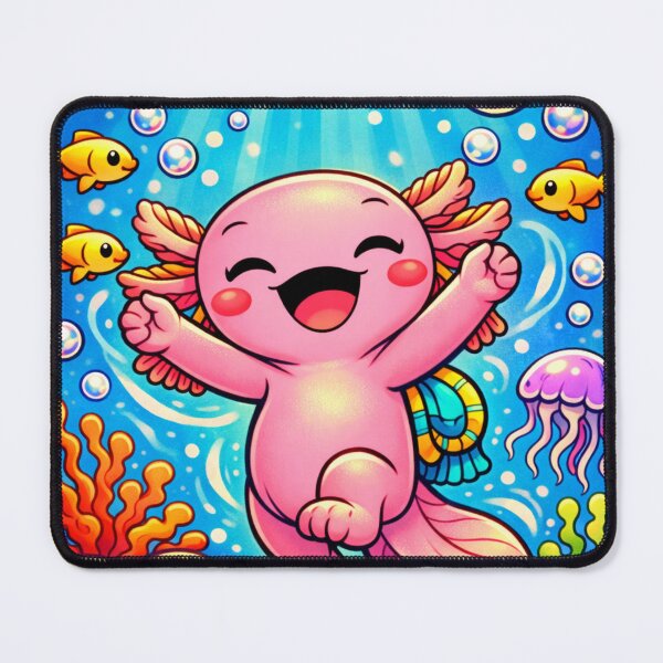 Item preview, Axolotl Joy Splash - Underwater Happiness designed and sold by ImagineNature.
