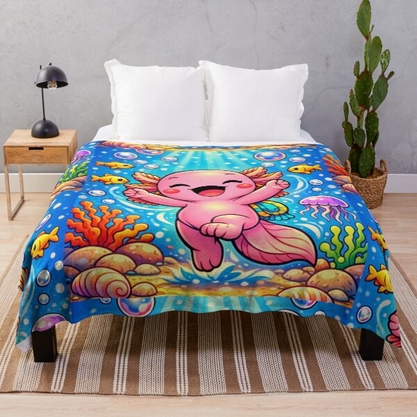 Item preview, Axolotl Joy Splash - Underwater Happiness designed and sold by ImagineNature.