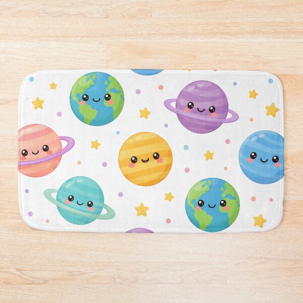 Item preview, Cute Kawaii Planets Space Seamless Pattern designed and sold by Seculinator.