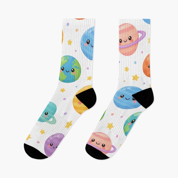 Item preview, Cute Kawaii Planets Space Seamless Pattern designed and sold by Seculinator.