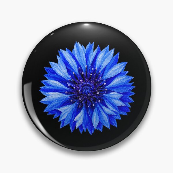 Item preview, Blue Cornflower Acrylic Painting | Vibrant Botanical Flower Art designed and sold by ColorSplash123.