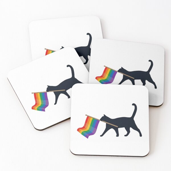 Item preview, Pride Cat Carrying Rainbow Flag – Colorful Equality and Love Celebration Design for Cat Lovers designed and sold by Trendesigne.