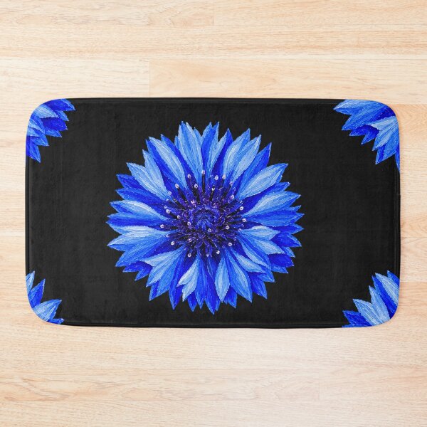 Item preview, Blue Cornflower Acrylic Painting | Vibrant Botanical Flower Art designed and sold by ColorSplash123.