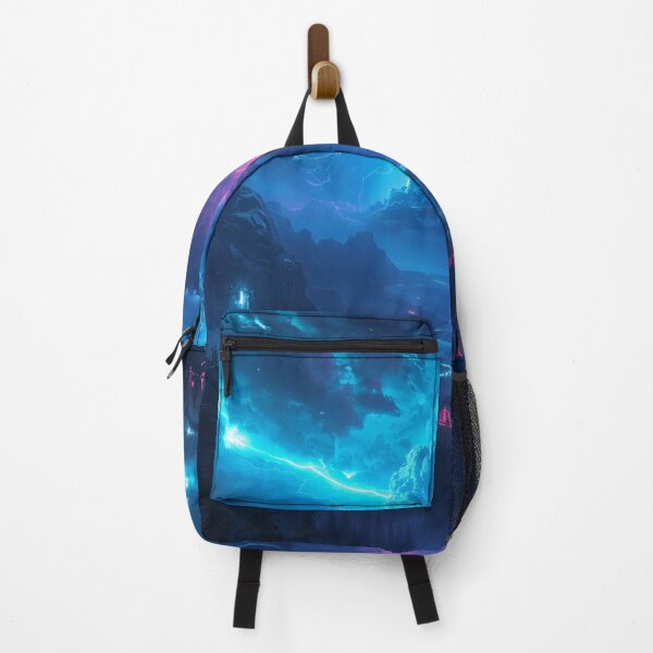 Item preview, Celestial Storm Bioluminescent Fantasy Alien Landscape designed and sold by Luminous Wilds.