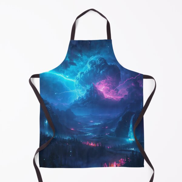 Item preview, Celestial Storm Bioluminescent Fantasy Alien Landscape designed and sold by Luminous Wilds.