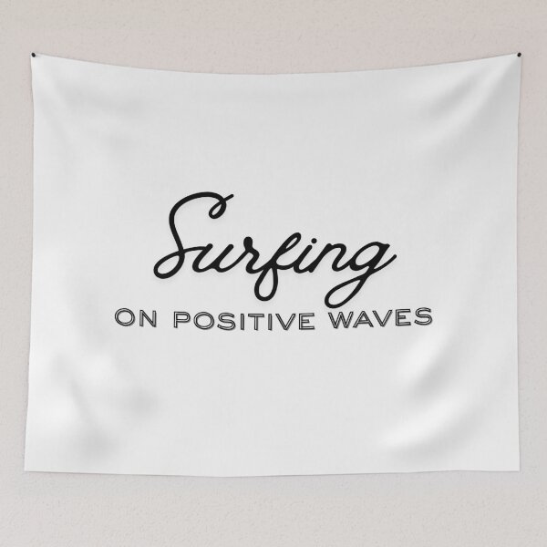 Item preview, Surfing on positive waves designed and sold by ArtistTejal.